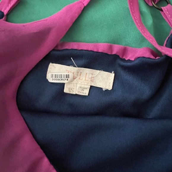 EUC Tulle Colorblock Maxi Dress Sz XS - Picture 5 of 9